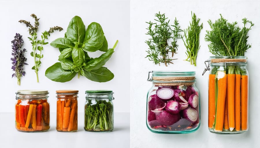 Comparison of fresh organic produce with their naturally preserved counterparts