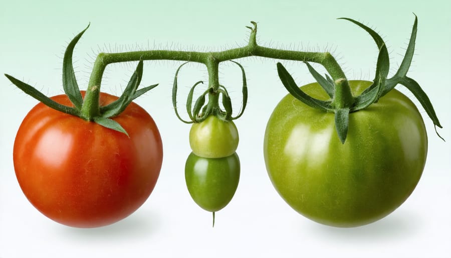 Hands collecting and processing ripe tomato seeds for storage